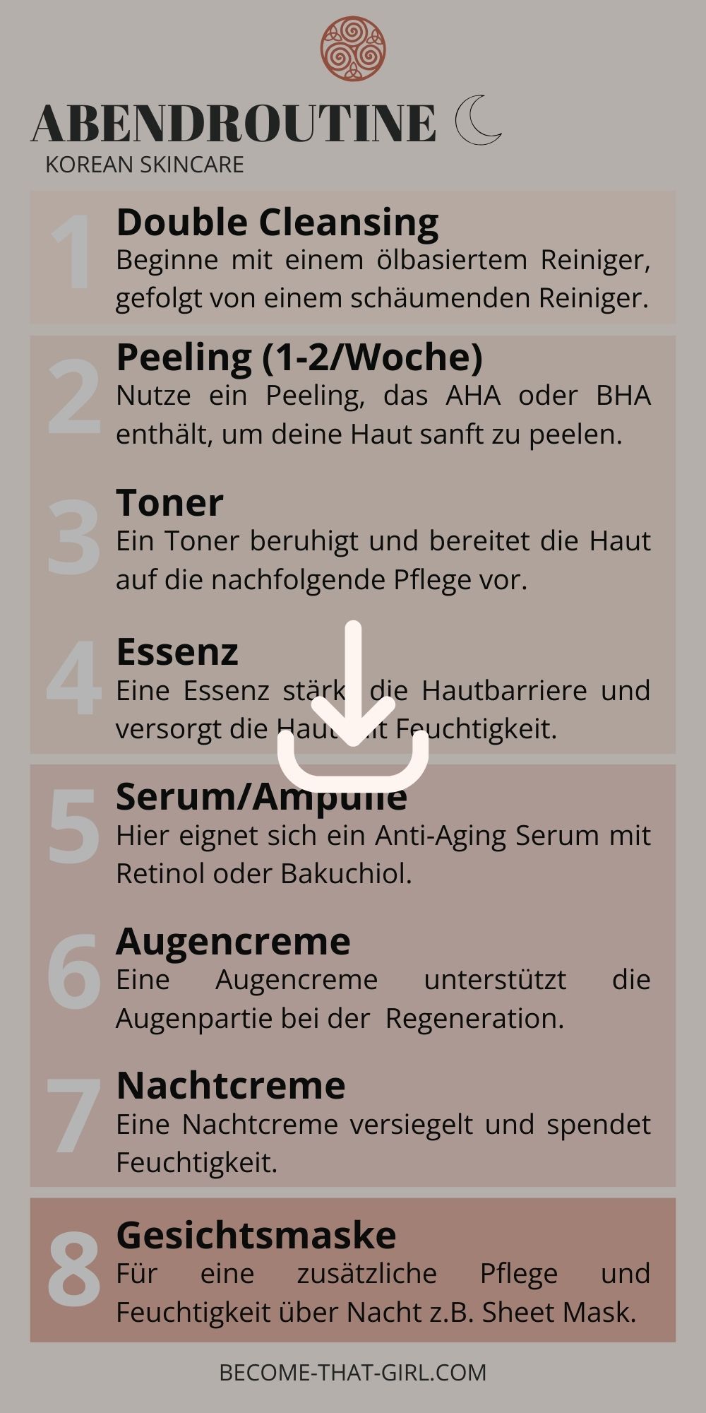 Abendroutine: Koreanische Gesichtspflege Routine